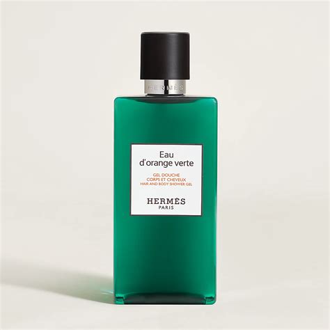 hermes green orange body wash|Eau d'orange verte Hair and body shower gel .